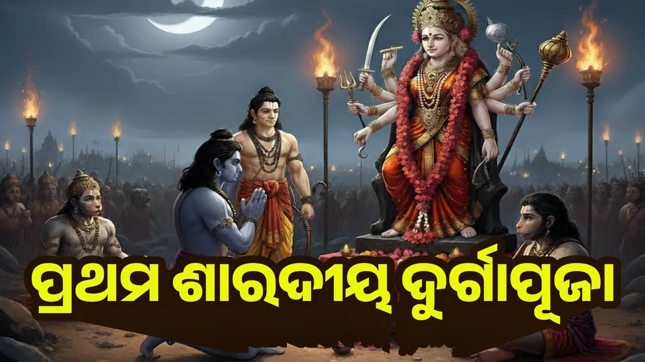  ପ୍ରଭୁ ଶ୍ରୀରାମ ଆୟୋଜନ କରିଥିଲେ ପ୍ରଥମ ଶାରଦୀୟ ଦୁର୍ଗାପୂଜା