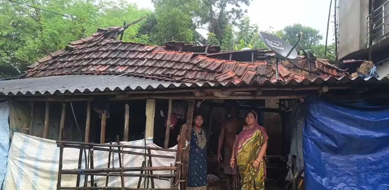  ଲଗାଣ ବର୍ଷାରେ ଭାଙ୍ଗିଲା ଘର, ଅଳ୍ପକେ ବର୍ତ୍ତିଲେ ପରିବାରର ୪ ସଦସ୍ୟ