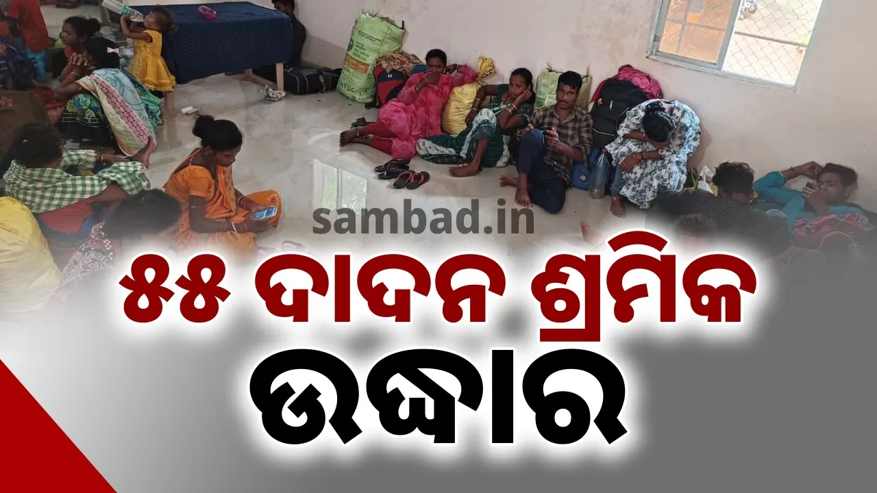  ସର୍ଦ୍ଦାର ଘର ଭିତରୁ ୫୫ ଦାଦନ ଶ୍ରମିକଙ୍କୁ ଉଦ୍ଧାର କଲା କଣ୍ଟାବାଞ୍ଜି ପୁଲିସ
