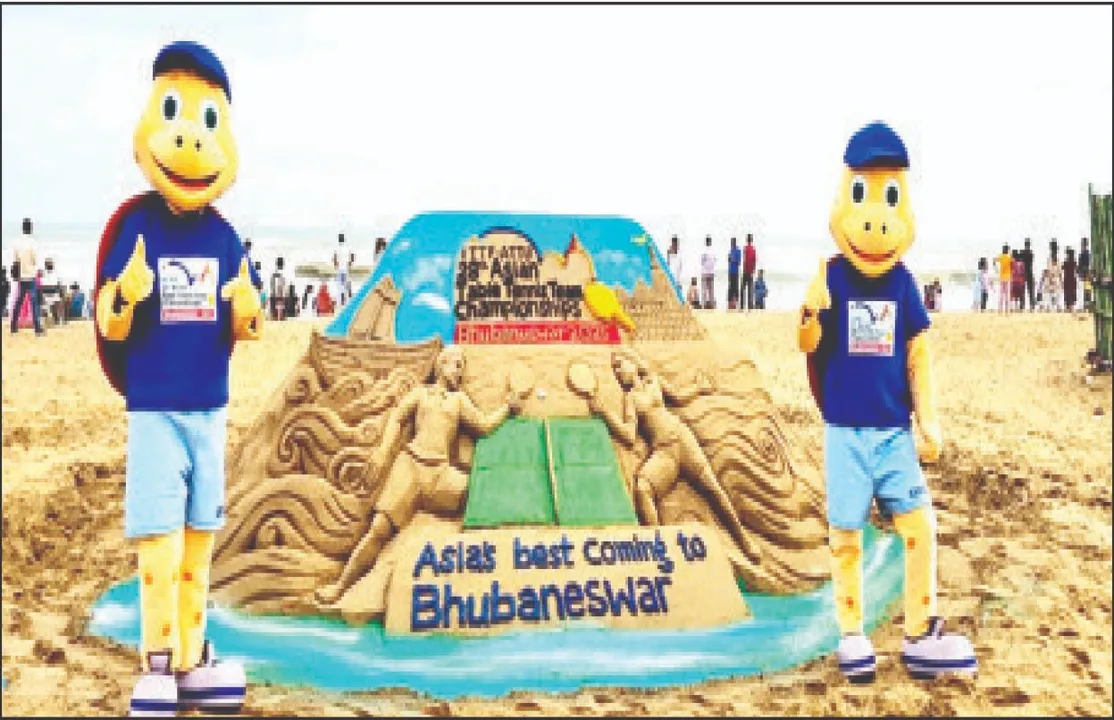  ବାଲୁକା କଳାରେ ଟେବୁଲ୍‌ ଟେନିସ
