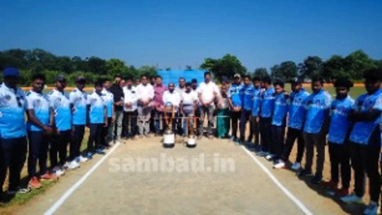  JCC cricket tournament inaugurated. Photograph: (sambad.in) 