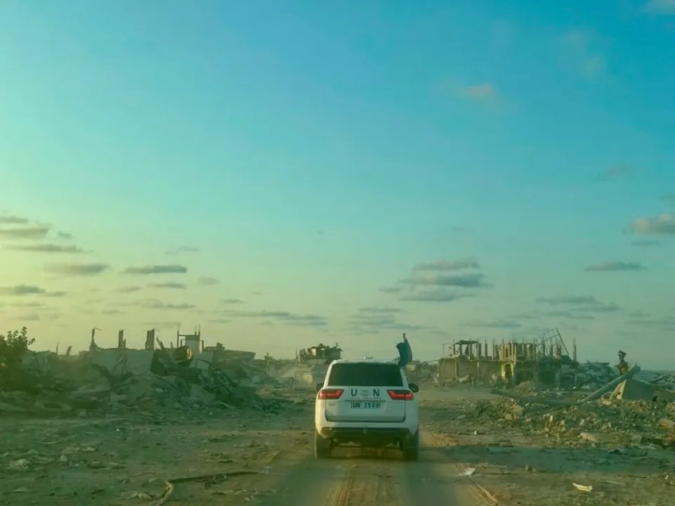  An UN vehicle in Gaza Photograph: (credit : @AssalRad) 