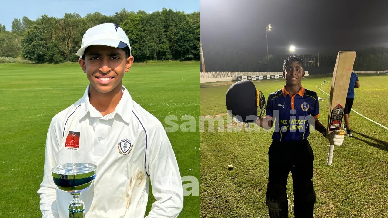  Odia Boy Devahans Sahoo Creates History in UAE Cricket. Photograph: (sambad.in) 