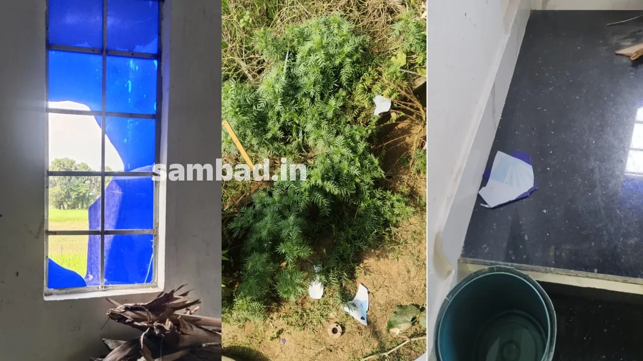  House damage after crackers decompse in Soro of Balasore. (Photo: sambad.in) 