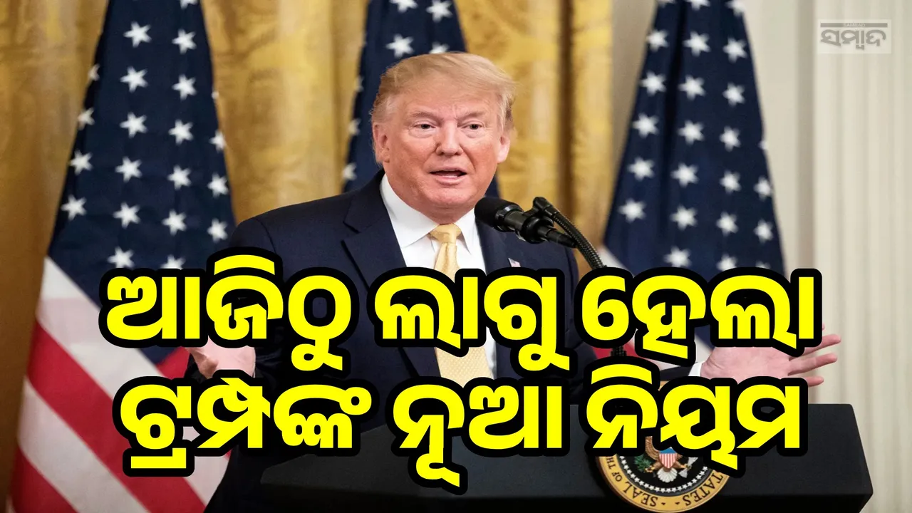 Donald trump's h-1b visa rule imposed Photograph: (sambad.in) 