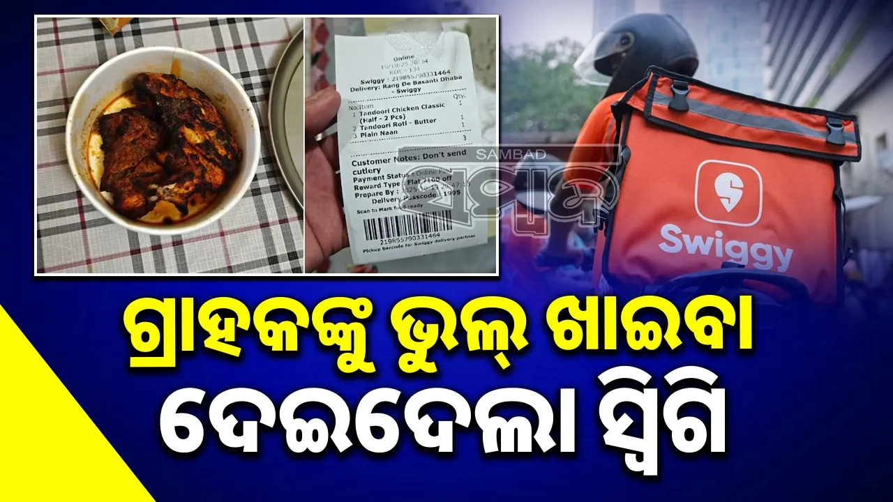 Swiggy Delivered Chicken: ଦୀପାବଳିରେ ଭୁଲ୍‌ରେ ଆମିଷ ଖାଦ୍ୟ ଦେଇଦେଲା ସ୍ବିଗି; ଅଭିଯୋଗ ଆଣିଲେ ଗ୍ରାହକ
