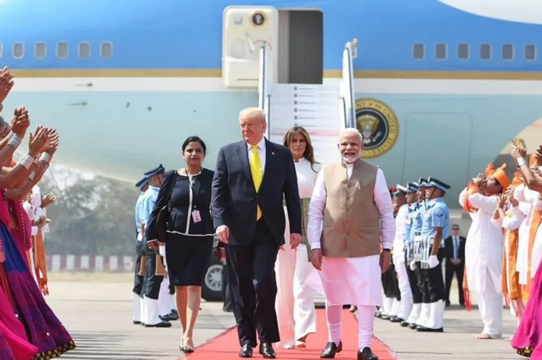 modi and trump Photograph: (@narendramodi) 