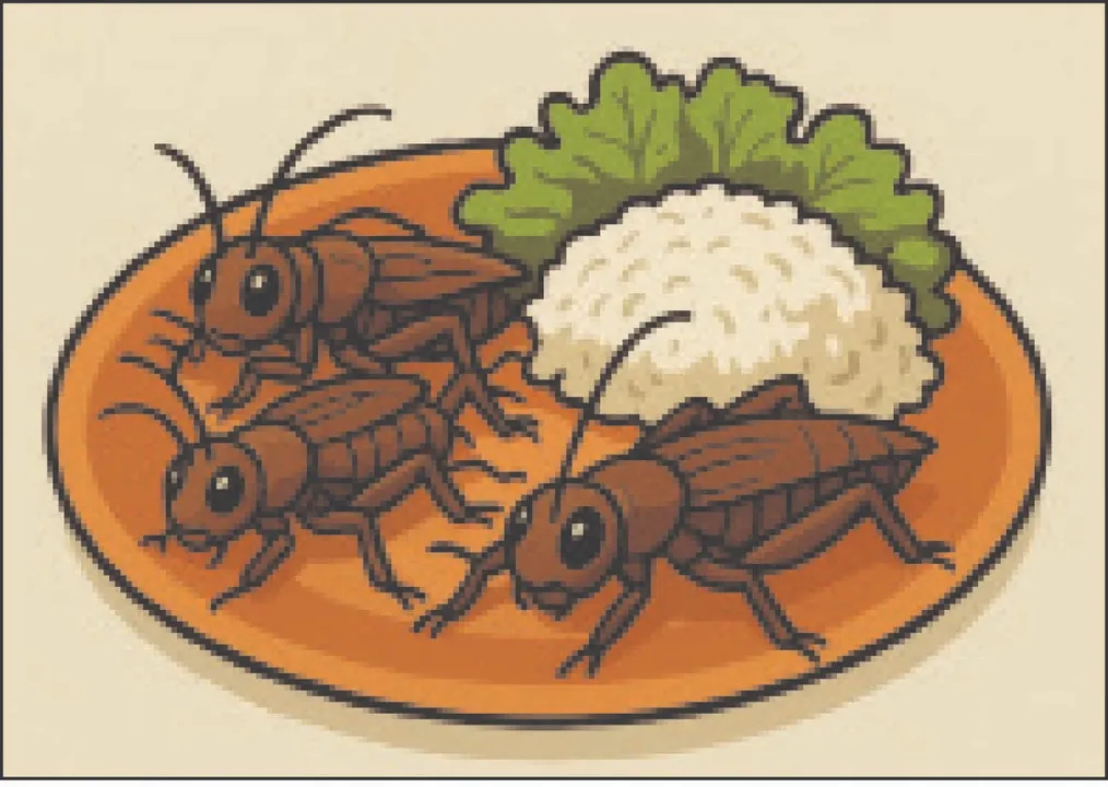  ଖାଦ୍ୟ ଭାବରେ କୀଟପତଙ୍ଗ
