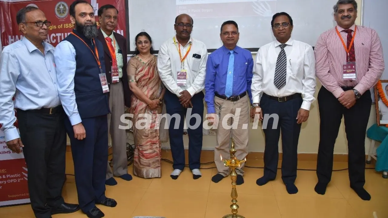  AIIMS Bhubaneswar Organises Hand Fracture Fixation Workshop. Photograph: (sambad.in) 