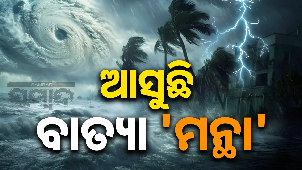  Cyclone Montha Photograph: (sambad.in) 