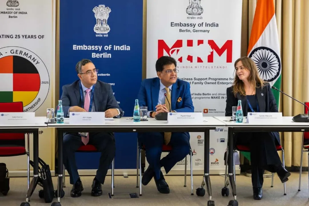  piyush Goyal at Business Leaders' Roundtable in Berlin Photograph: (credit : @PiyushGoyal) 