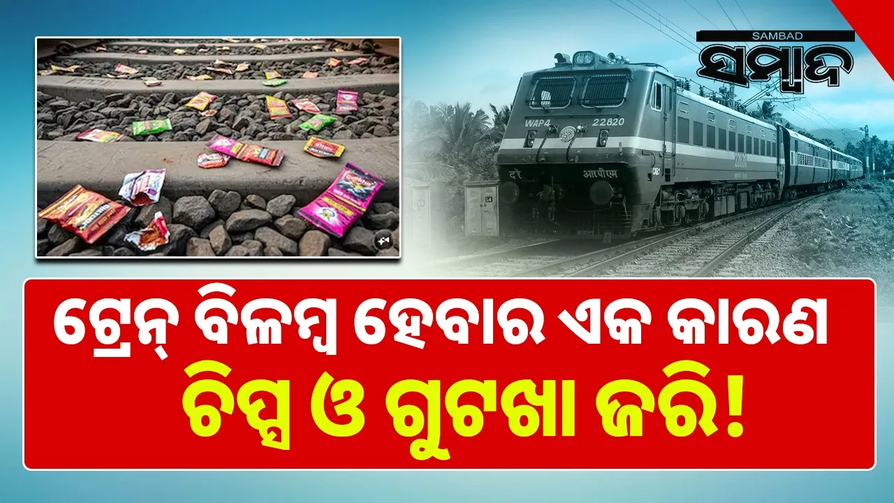  gutka-and-chips-can-delay-trains Photograph: (sambad.in) 