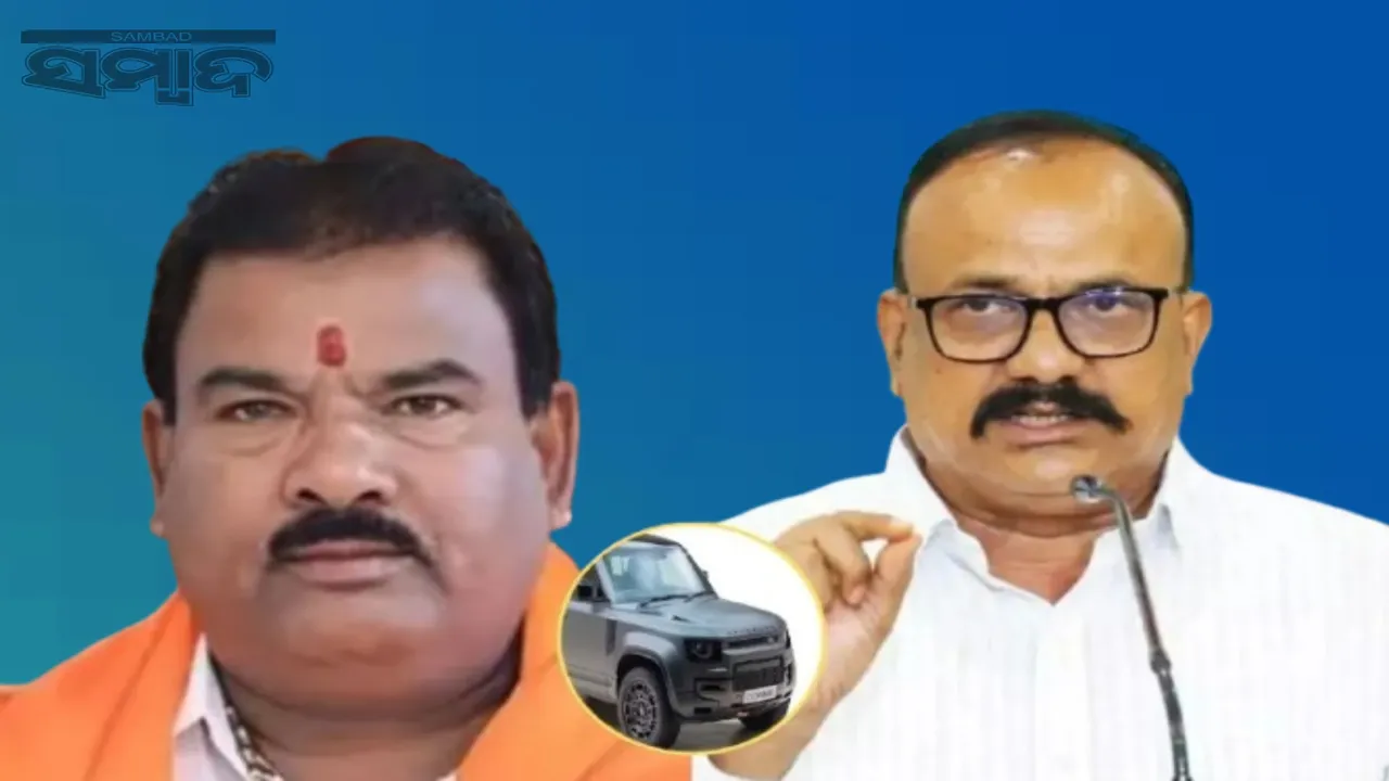  Defender car controversy gifted by contractor: Political storm over gifting Defender car worth Rs 2 crore to 21 MLAs Photograph: (sambad.in) 