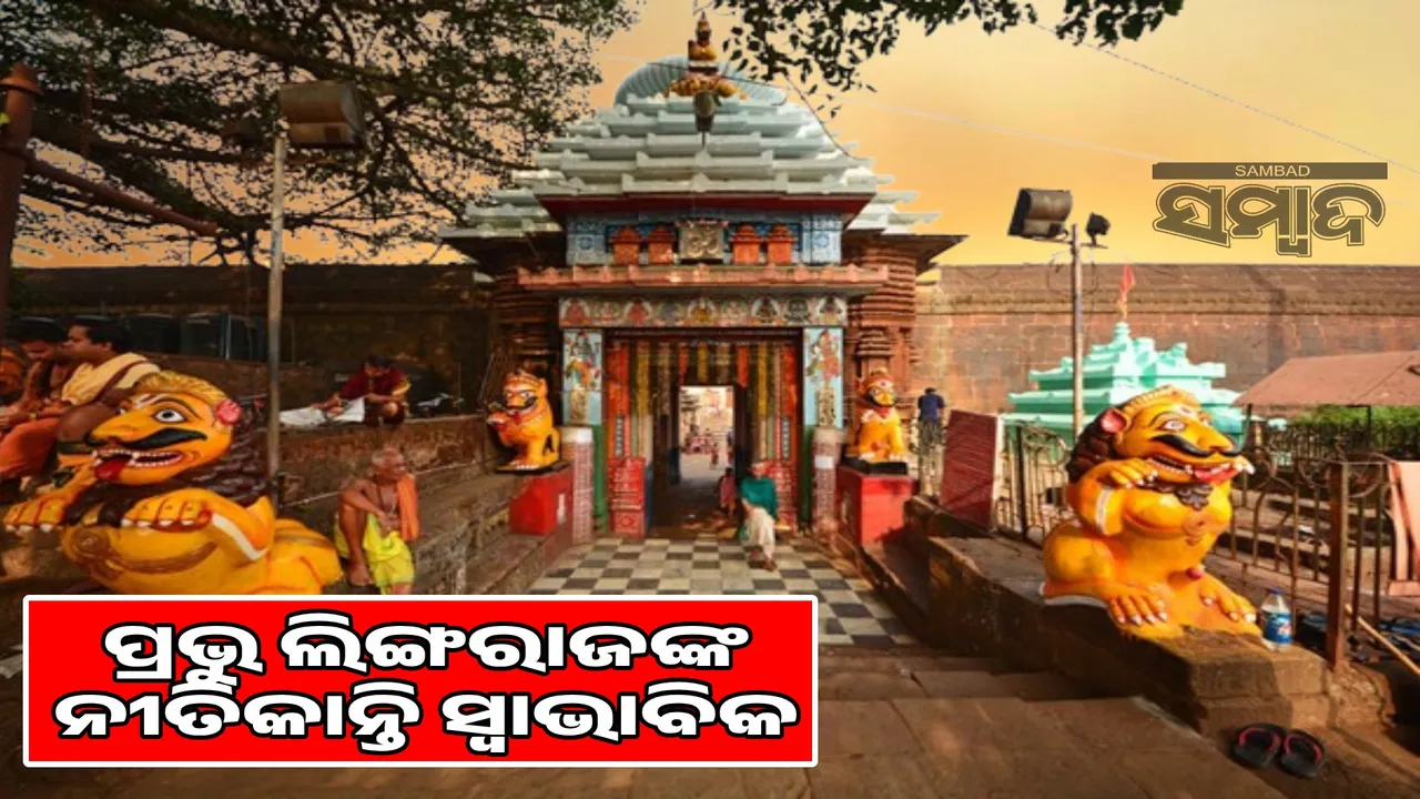  Lord Lingaraj's Neeti Kanti started Photograph: (sambad.in) 