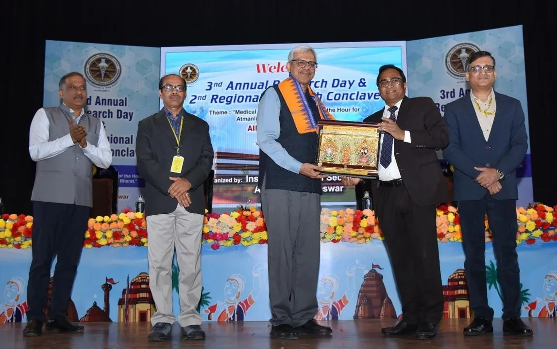  AIIMS Bhubaneswar Observes 3rd Annual Research Day. Photograph: (sambad.in) 