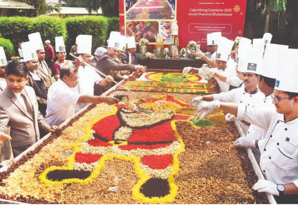  Cake mixing ceremony : ସ୍ବସ୍ତି ପ୍ରିମିୟମ୍‌ରେ କେକ୍‌ ମିକ୍ସିଂ ‌େସରମନି