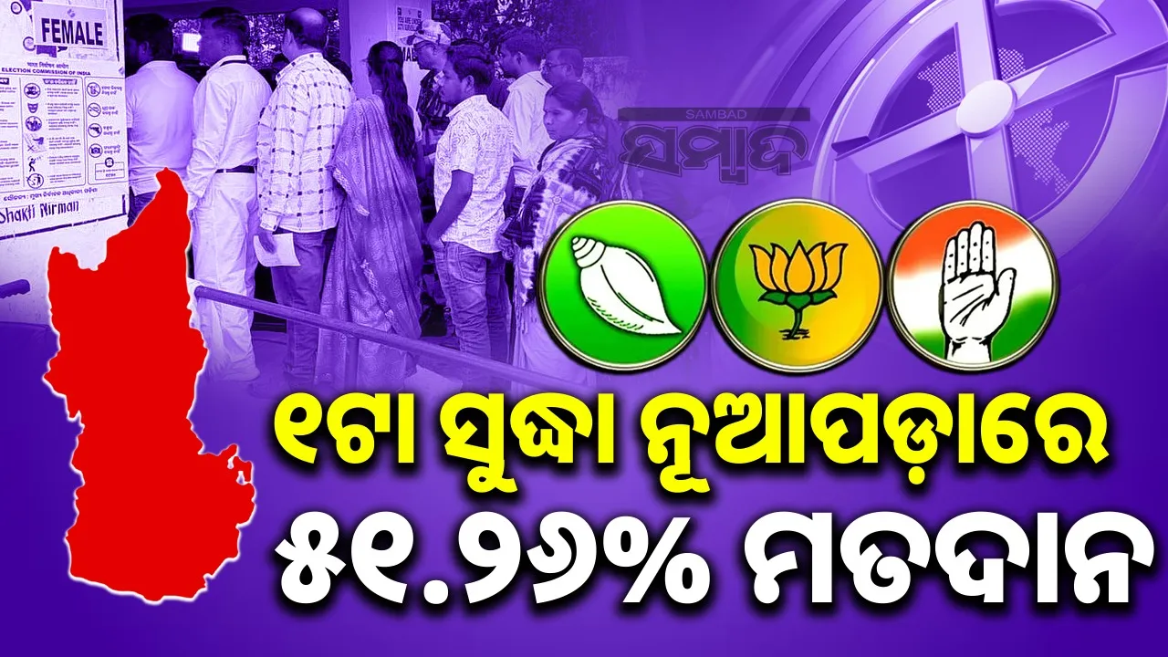  Voting for Nuapada by election continues Photograph: (sambad.in) 