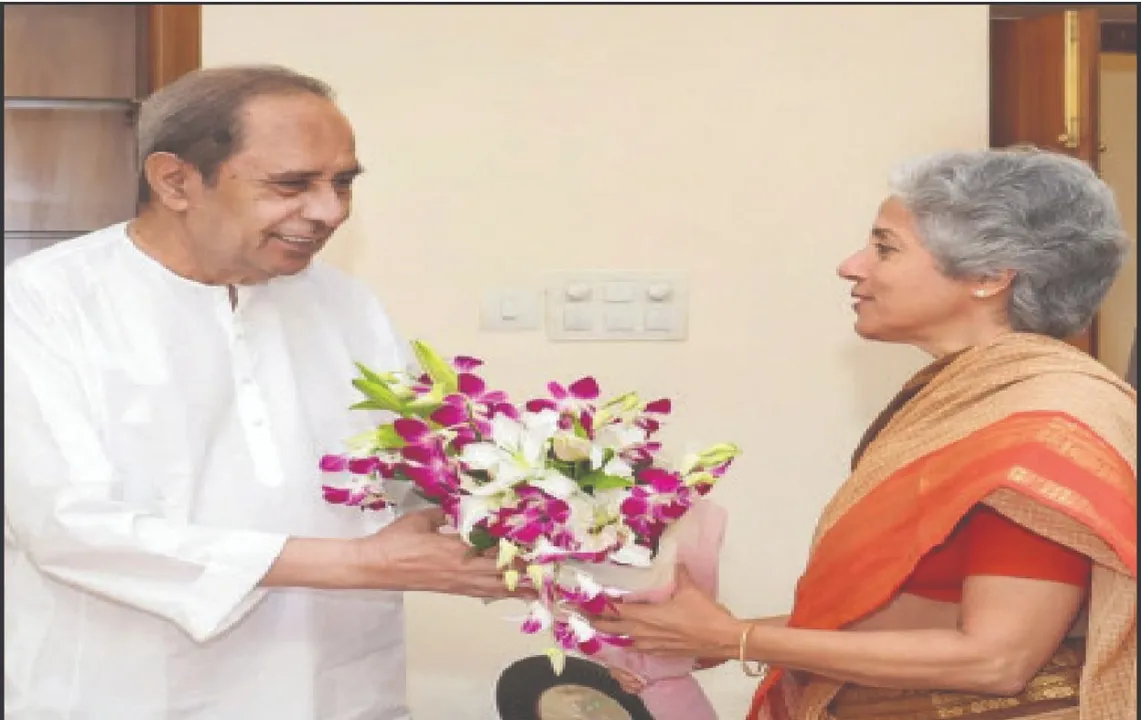  ନବୀନଙ୍କୁ ଭେଟିଲେ ବୈଜ୍ଞାନିକ ସୌମ୍ୟା ସ୍ୱାମୀନାଥନ୍‌