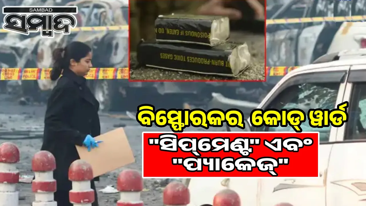  code word for the explosive was Shipment and Package: Information from Muzammil's Diary Photograph: (sambad.in) 