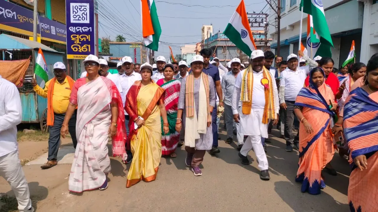  Solidarity walk on the occasion of Sardar Ballabhai Patel's 150th birth anniversary Photograph: (sambad.in) 