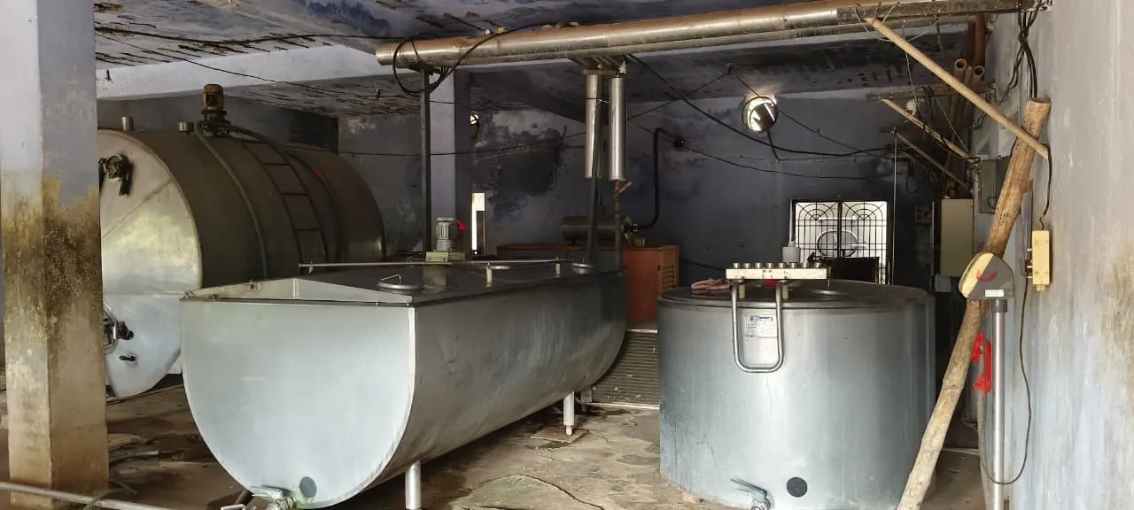  omfed milk processing plant Photograph: (Sambad.in) 