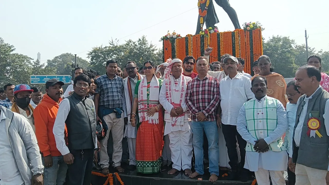  birthday of birsa munda celebrated at rourkela Photograph: (Sambad.in) 