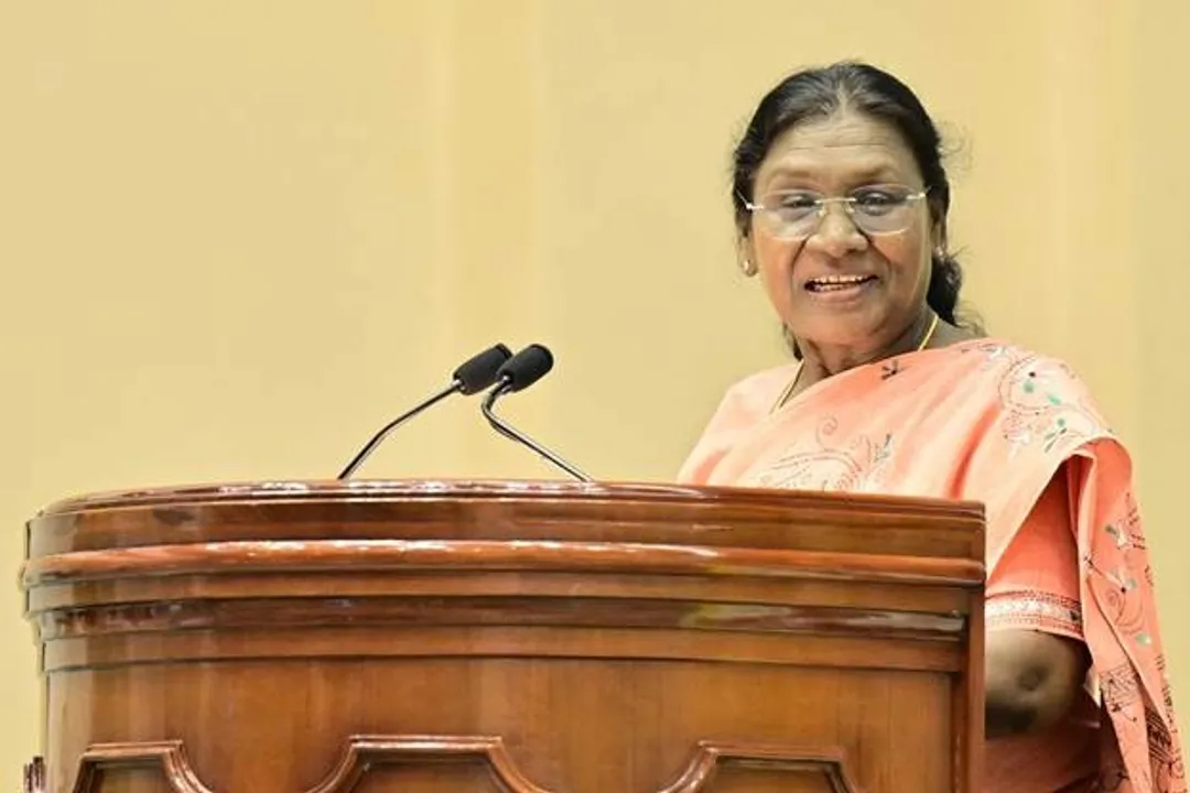  President Draupadi Murmu. Photograph: (sambad.in) 