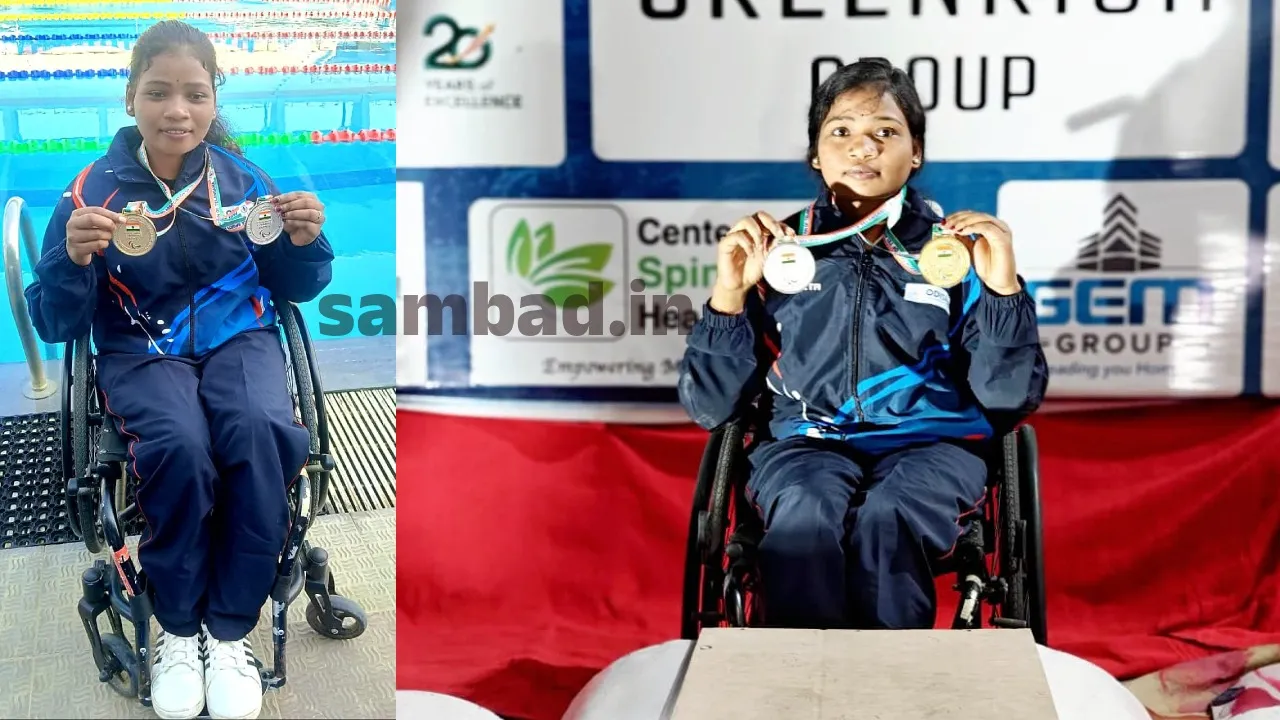  National Para Swimming Championships: ଜାତୀୟ ପ୍ରତିଯୋଗିତାରେ ଚମକିଲେ ଗୋଲାପୀ