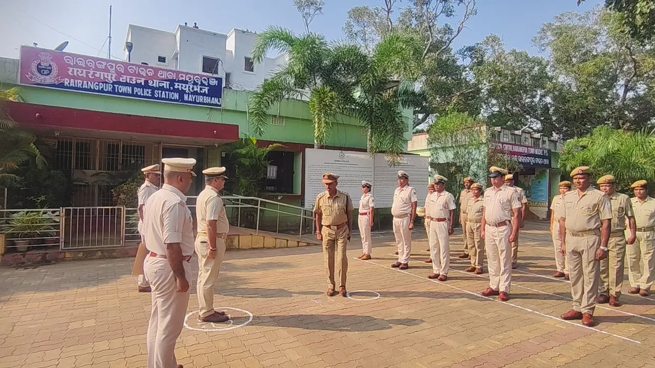  Rairangpur police. Photograph: (sambad.in) 