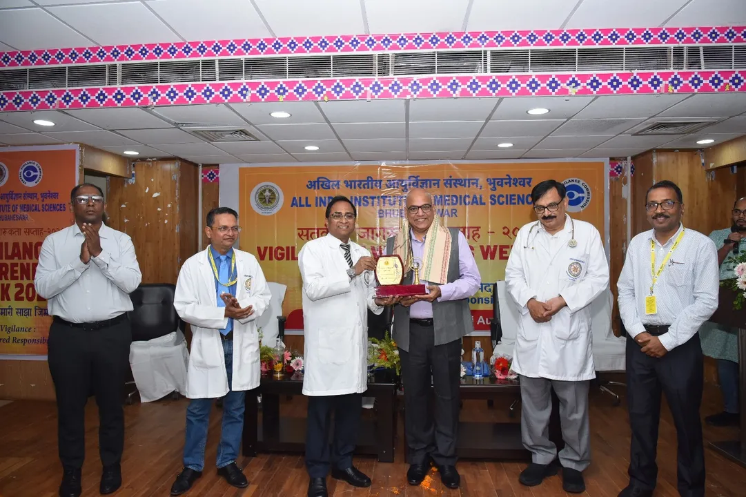  Awareness programme by AIIMS Bhubaneswar. Photograph: (sambad.in) 