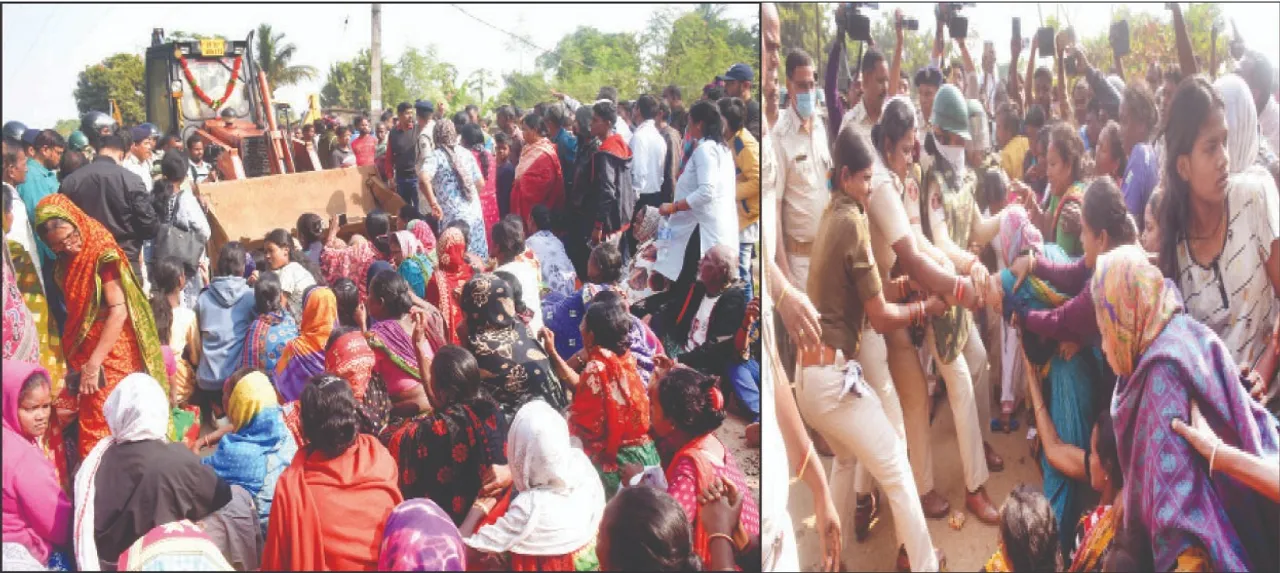  Bulldozer destroys slum: ବୁଲିଲା ‌ବୁଲ୍‌ଡୋଜର ଭାଙ୍ଗିଲା ବସ୍ତି: ମାଟିରେ ମିଶିଲା ୫୦ ଘର, ୧୮ରୁ ଅଧିକଙ୍କୁ ଉଠାଇନେଲା ପୁଲିସ