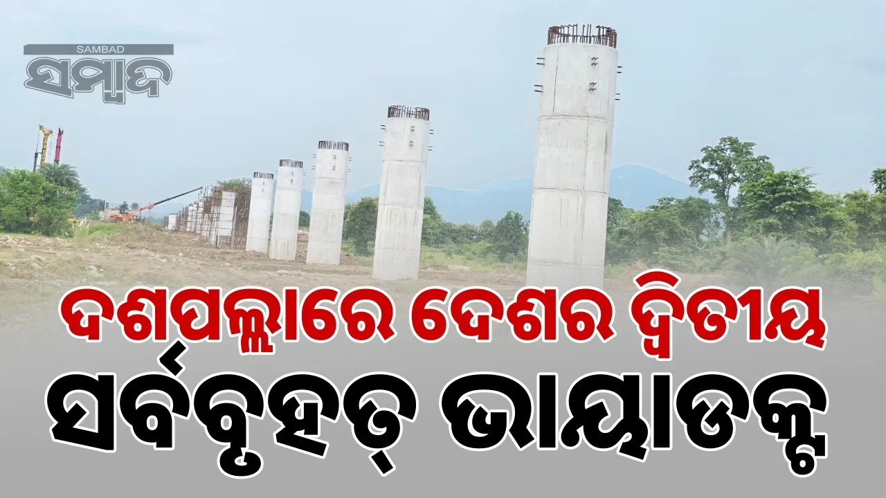  Highest rail bridge near Dasapalla in Nayagarh district. (Photo: sambad.in) 