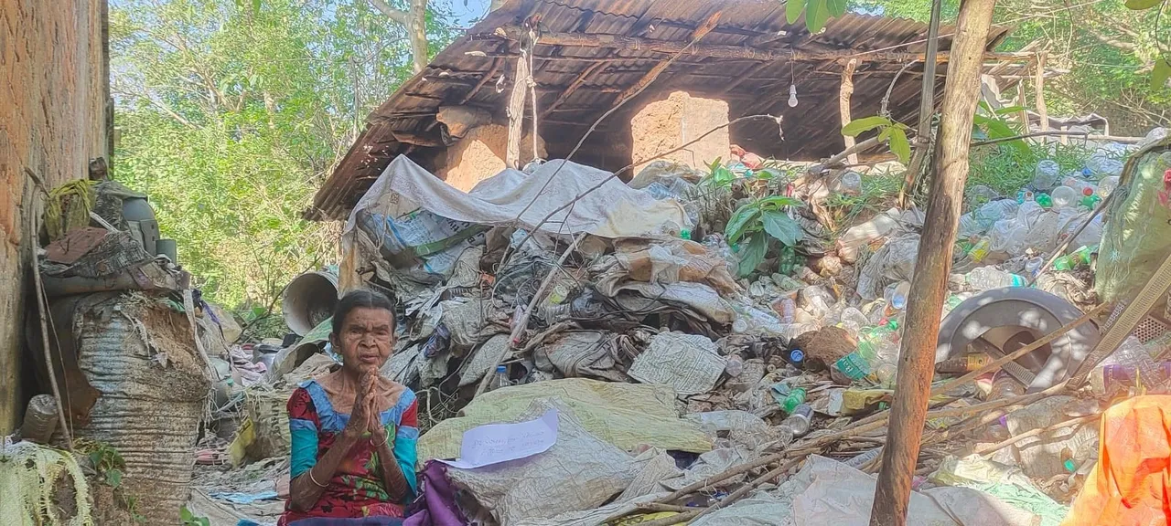  Old woman of Gajapati district. Photograph: (sambad.in) 