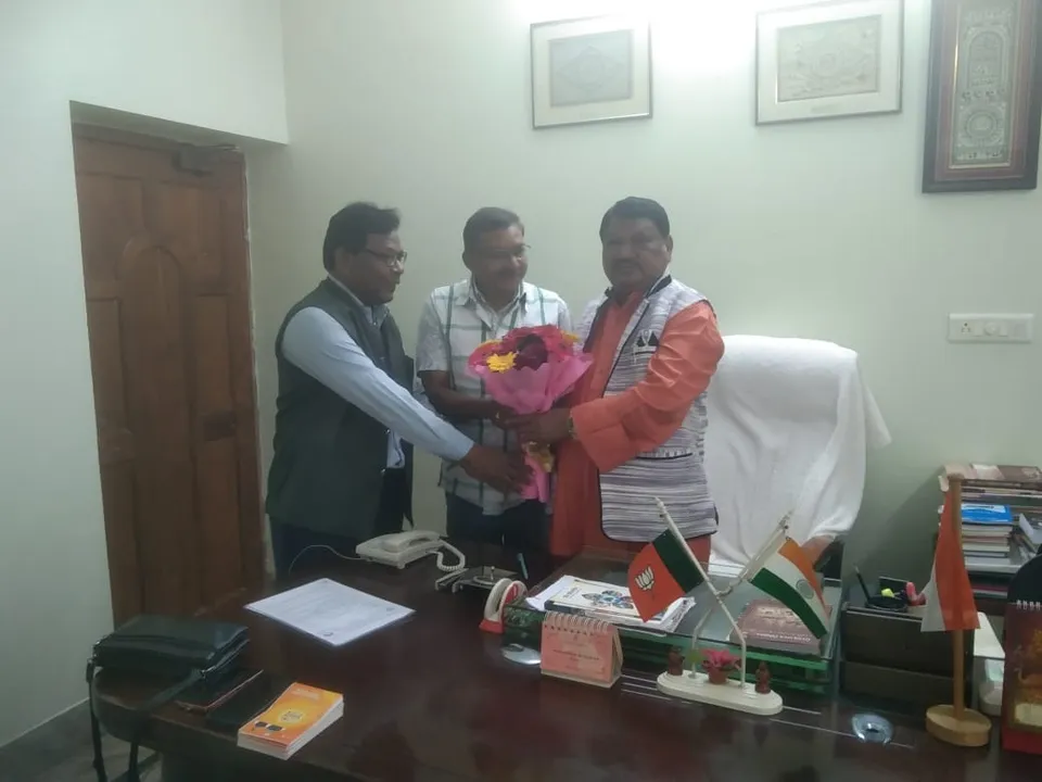  Union minister Juel Oram Photograph: (sambad.in) 