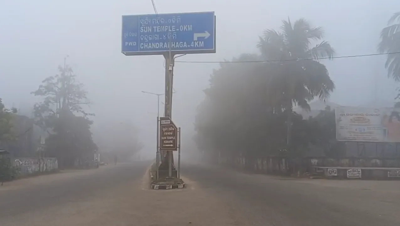  Dense fog at konark Photograph: (sambad.in) 