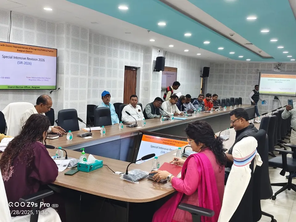  SIR Meeting in Jhargram, WB Photograph: (@CEOWestBengal) 