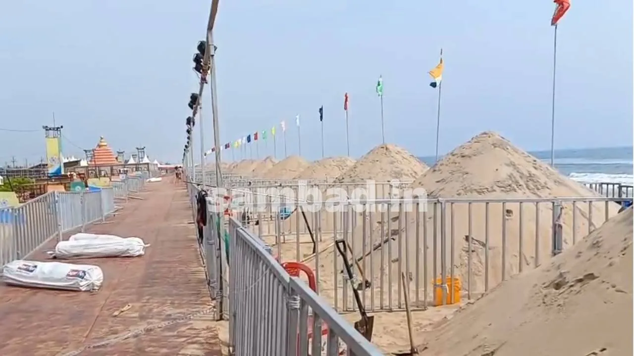  Sand Art festival. Photograph: (sambad.in) 