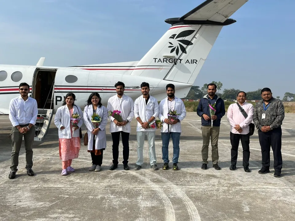  CM Air Health Service in Malkangiri. Photograph: (sambad.in) 