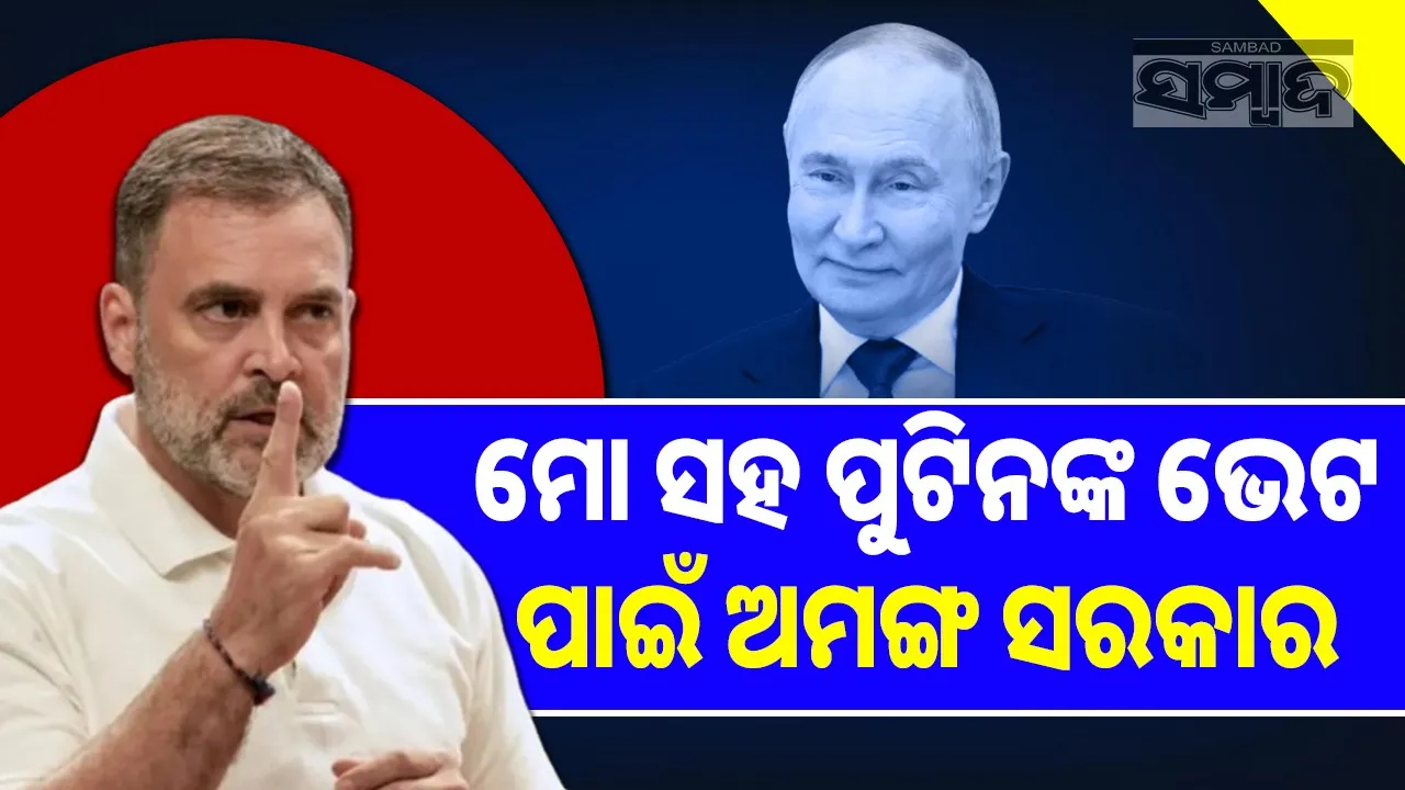  government does not want Rahul to meet Putin Photograph: (sambad.in) 