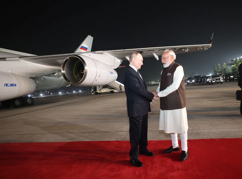  modi-putin meeting Photograph: (@narendramodi) 