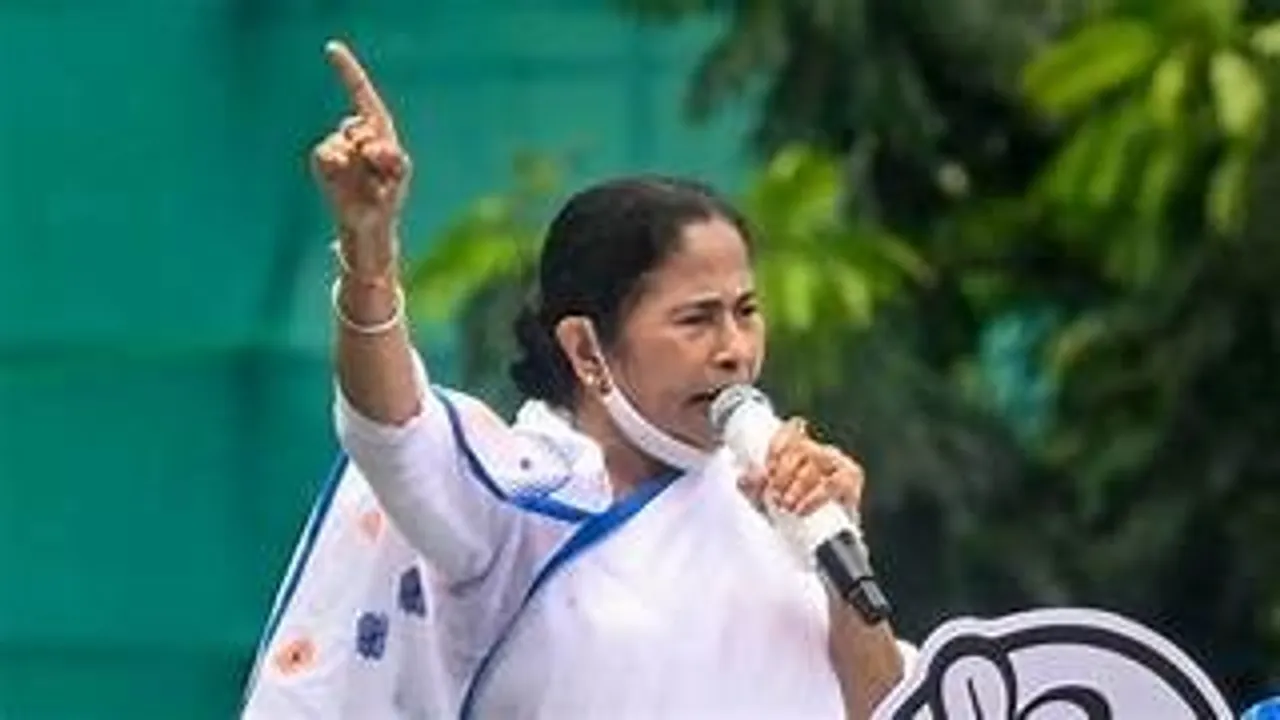  Mamata Benerjee targets BJP and SIR Photograph: (@sambad.in) 