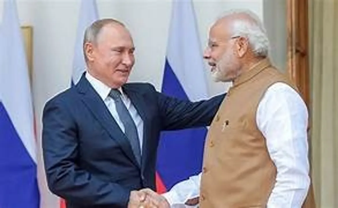  Russia president Putin's India Photograph: (socialmedia) 