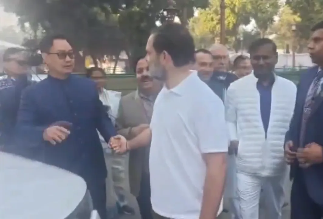  Rahul Gandhi and Kiren Rijiju Photograph: (Photo-Social Media) 