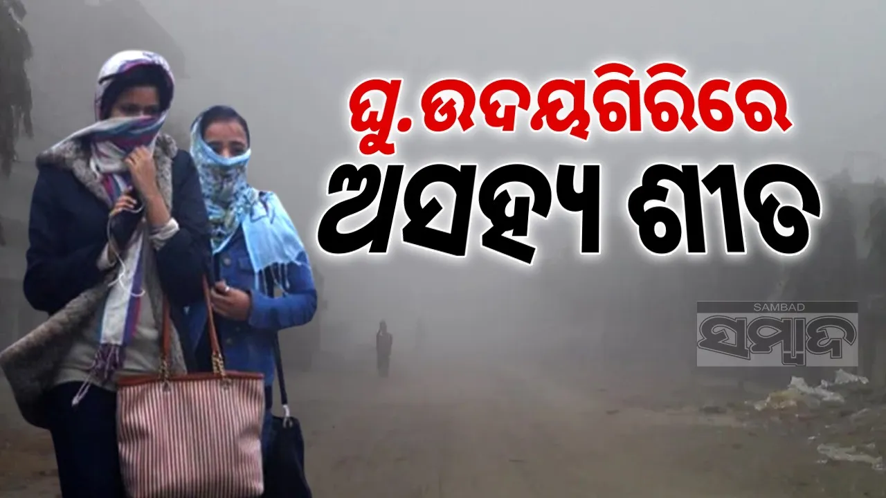  Cold wave continued in G Udayagiri of Kandhamal district. Photograph: (sambad.in) 