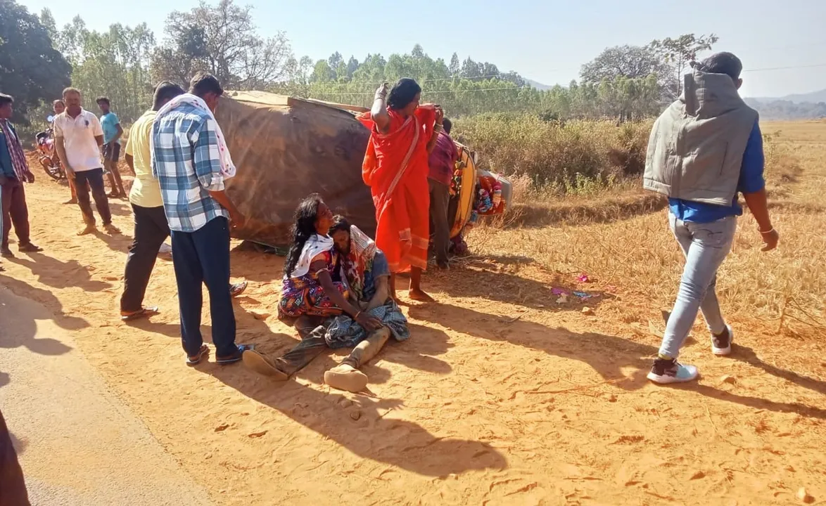  Young man killed in accident in Baipariguda of Koraput district. Photograph: (sambad.in) 