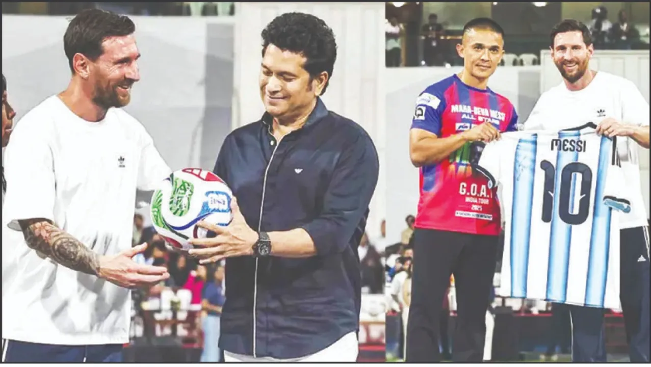  Messi mania: ମୁମ୍ବାଇକୁ ଗ୍ରାସିଲା ମେସି ମାନିଆ: ସଚିନ ଦେଲେ, ସୁନୀଲ ପାଇଲେ