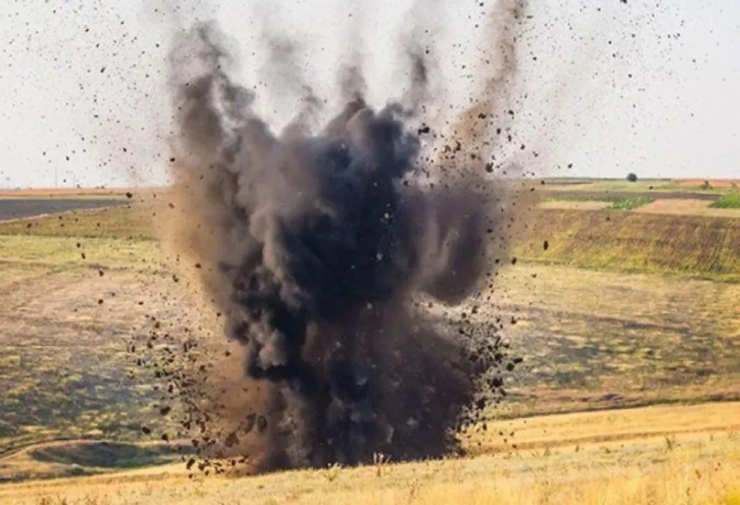  landmines explosion Photograph: (sambad.in) 