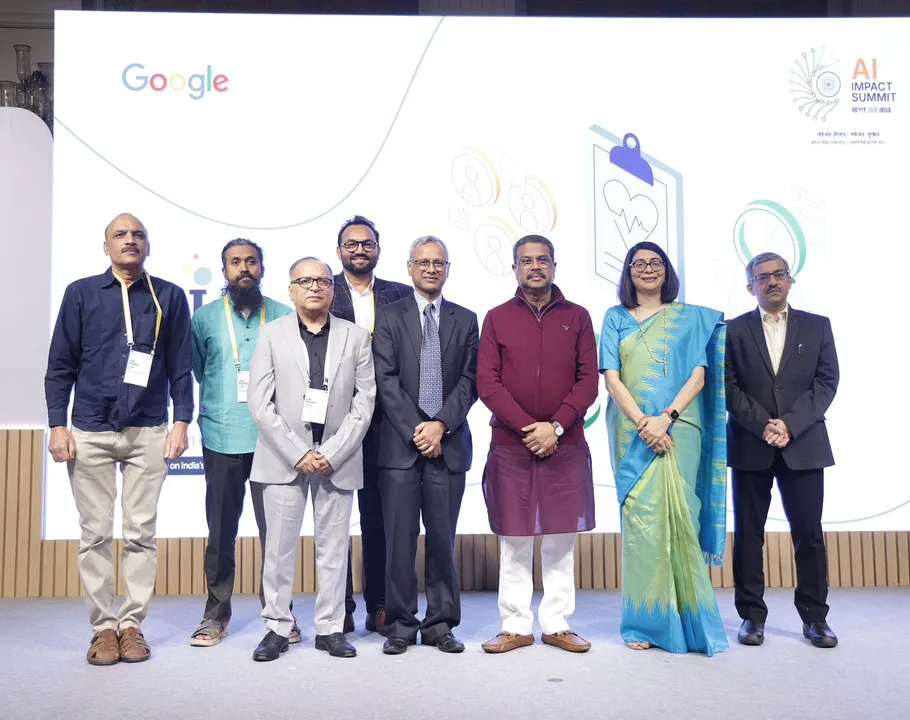  Dharmendra Pradhan highlights the vision of building an AI-ready generation. Photograph: (sambad.in) 