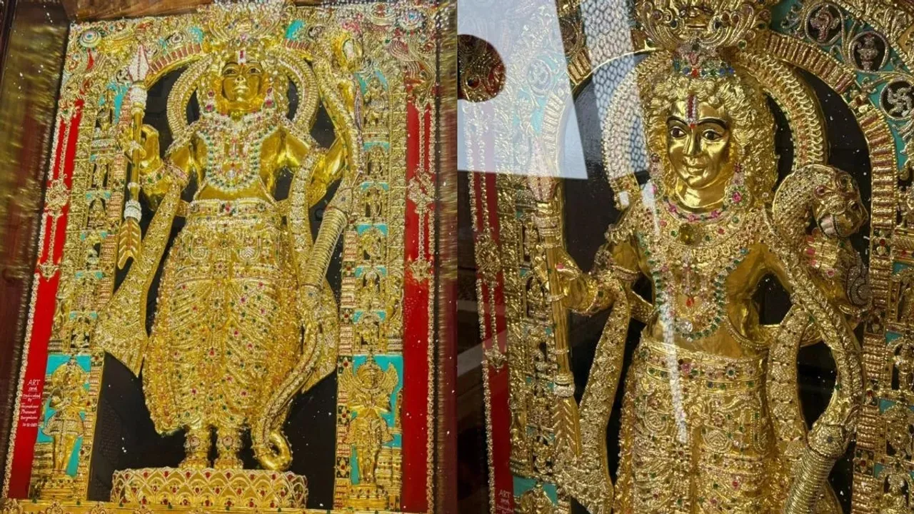  Gold Idol for Ram Temple Photograph: (Photo:Social Media) 