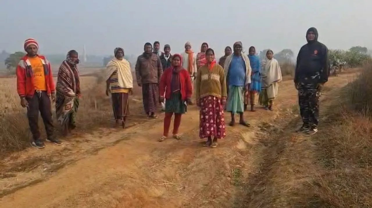  Villagers demanded pucca road in Mayurbhanj district. Photograph: (sambad.in) 